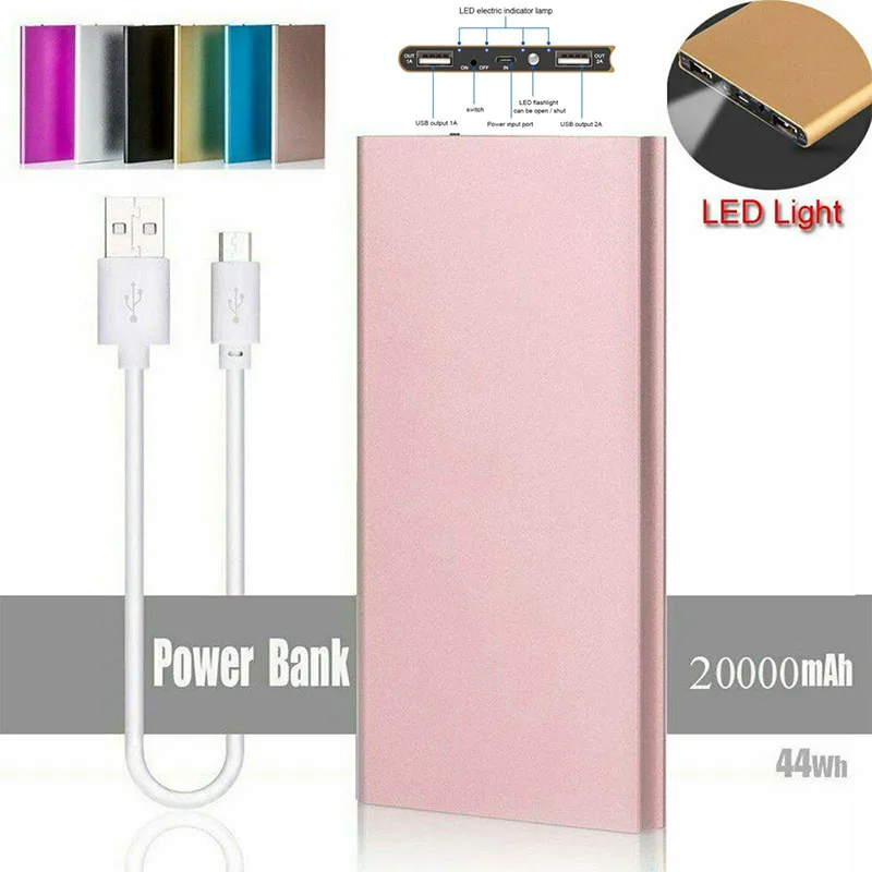 Power Bank 20000mAh External Battery Portable Charger 18650 LED Light Dual USB PowerBank Poverbank for Xiaomi iPhone Samsung
Power Bank 20000mAh External Battery Portable Charger 18650 LED Light Dual USB PowerBank Poverbank for Xiaomi iPhone Samsung