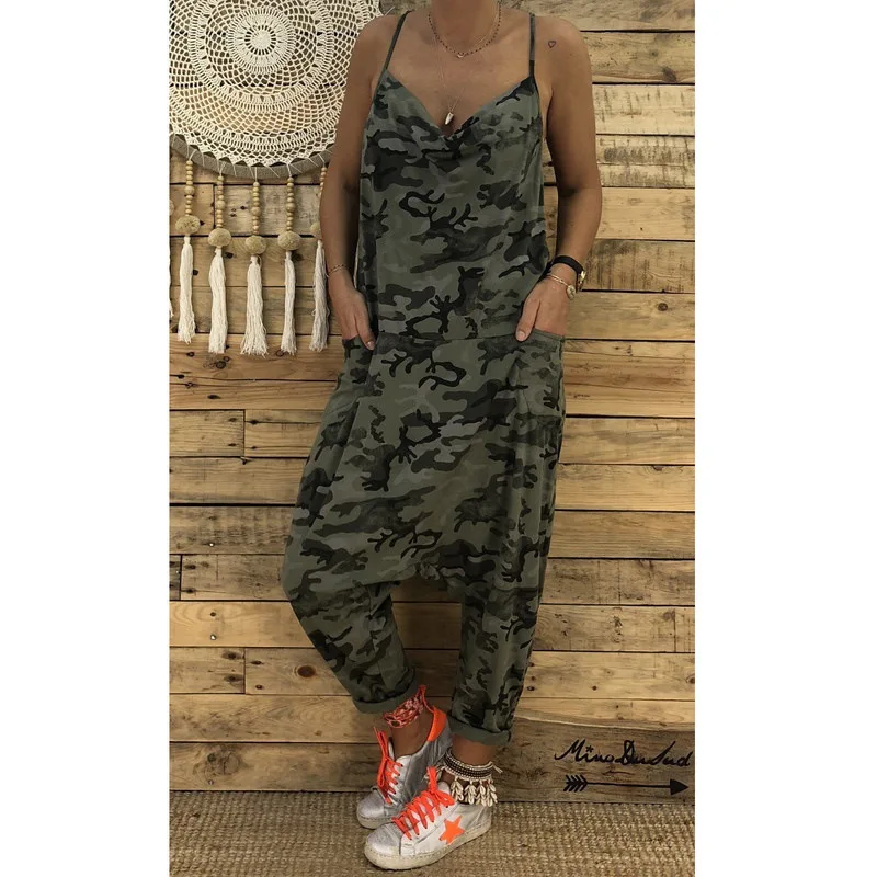 Womens New Fashion Casual Camo Jumpsuits for Women 2019 Camouflage Overalls Streetwear Trousers Women
Womens New Fashion Casual Camo Jumpsuits for Women 2019 Camouflage Overalls Streetwear Trousers Women