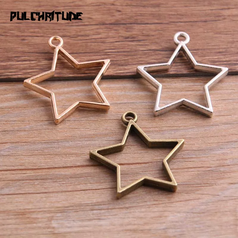 PULCHRITUDE 6pcs 32*35mm Three Color Alloy Jewelry Accessories Pentagon Charm Hollow Glue Blank Pendant Tray Bezel 12C45
PULCHRITUDE 6pcs 32*35mm Three Color Alloy Jewelry Accessories Pentagon Charm Hollow Glue Blank Pendant Tray Bezel 12C45