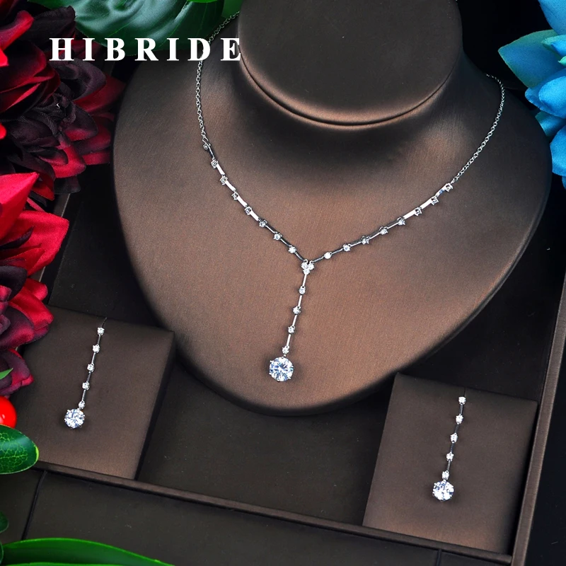 HIBRIDE длинный небольшой Дубай кубический циркон Ювелирные наборы для женщин Свадебные аксессуары ожерелье набор бижутерии для женщин ансам...
HIBRIDE длинный небольшой Дубай кубический циркон Ювелирные наборы для женщин Свадебные аксессуары ожерелье набор бижутерии для женщин ансам...