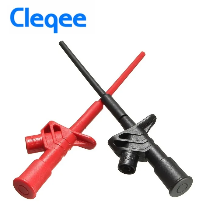 Cleqee P5004 2PCS Professional Insulated Quick Test Hook Clip High Voltage Flexible Testing Probe
Cleqee P5004 2PCS Professional Insulated Quick Test Hook Clip High Voltage Flexible Testing Probe