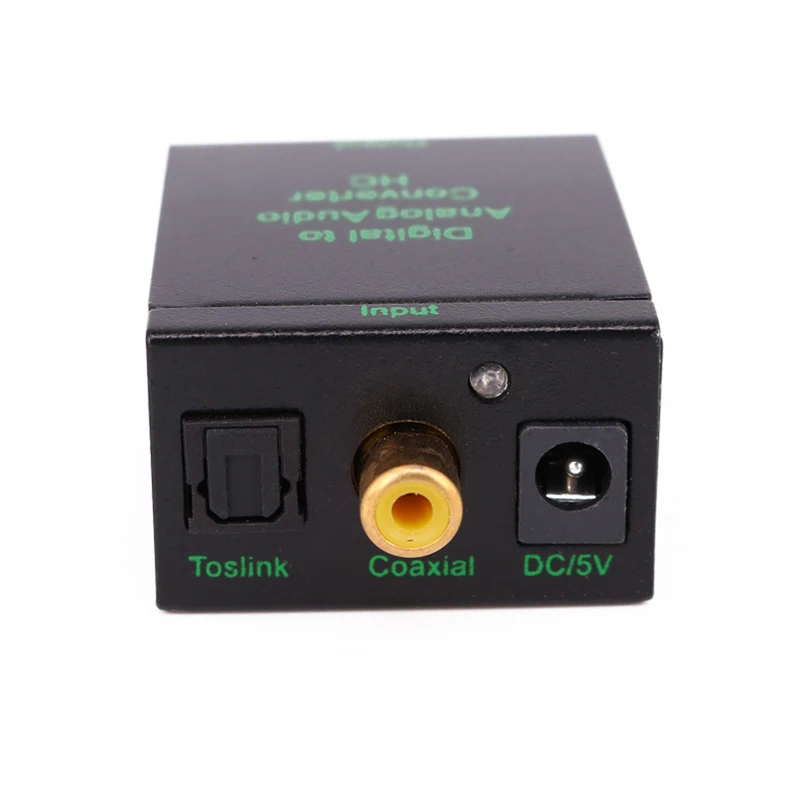 Digital to Analog Audio Converter Adapter Digital Optical for Coaxial Fiber RCA Toslink Signal to Analog Audio Converter
Digital to Analog Audio Converter Adapter Digital Optical for Coaxial Fiber RCA Toslink Signal to Analog Audio Converter