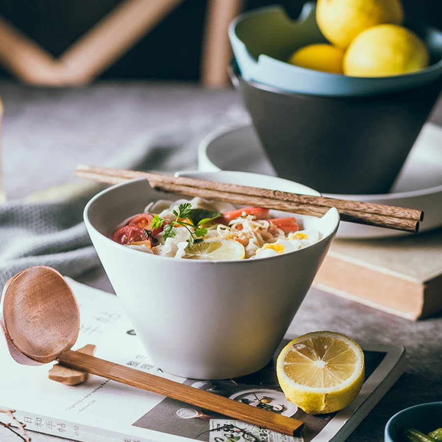 MUZITY Ceramic Bowls Pigmented Glazed Japanese Style Porcelain Noodle Or Salad Bowl 6.5 inch
MUZITY Ceramic Bowls Pigmented Glazed Japanese Style Porcelain Noodle Or Salad Bowl 6.5 inch