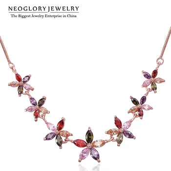 Neoglory Rose Gold Color Flower Chain Necklaces For Women AAA Zircon Fashion Jewelry 2020 New Nickel, Cadmium JS5
Neoglory Rose Gold Color Flower Chain Necklaces For Women AAA Zircon Fashion Jewelry 2020 New Nickel, Cadmium JS5