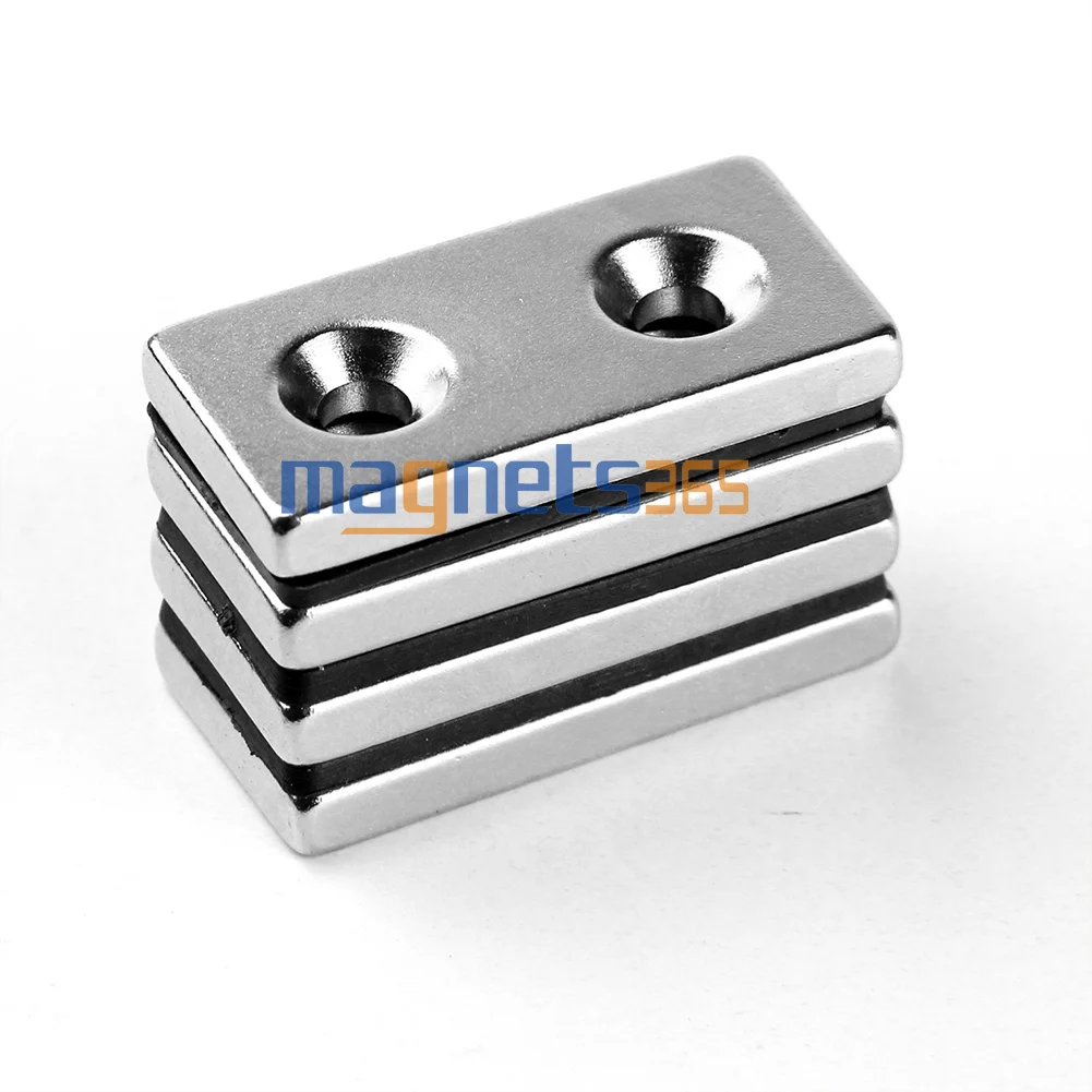 OMO Magnetics 4x Strong Magnet Block 40x 20 x 5 mm 2 Countersunk Hole 5mm Rare Earth Neodymium
OMO Magnetics 4x Strong Magnet Block 40x 20 x 5 mm 2 Countersunk Hole 5mm Rare Earth Neodymium