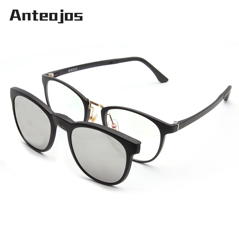 ANTEOJOS New Ultra-light Polarized Gray Lens Clip On Sunglasses Men Women Round Ultem Material Magnetic Eyewear Eyeglass Frames
ANTEOJOS New Ultra-light Polarized Gray Lens Clip On Sunglasses Men Women Round Ultem Material Magnetic Eyewear Eyeglass Frames