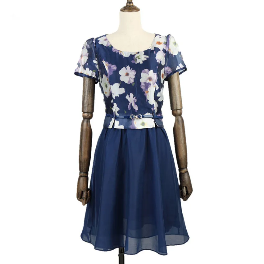 Ynncnik Summer Dress Women Short Sleeve Mini Dresses Floral Printed Chiffon Belted Dress Female O-neck Casual Vestidos L8001
Ynncnik Summer Dress Women Short Sleeve Mini Dresses Floral Printed Chiffon Belted Dress Female O-neck Casual Vestidos L8001