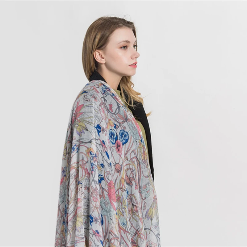 Brand high quality Multifunction scarf for women Colorful flower embroidery Organza scarf 180*90cm square scarves chiffon hijab
Brand high quality Multifunction scarf for women Colorful flower embroidery Organza scarf 180*90cm square scarves chiffon hijab