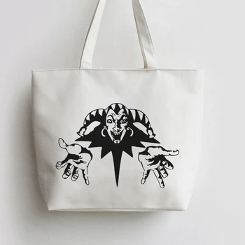 King and Jester Canvas Tote bags Cartoon Shopping bag Reusable Shopper Grocery Bag GA821
King and Jester Canvas Tote bags Cartoon Shopping bag Reusable Shopper Grocery Bag GA821