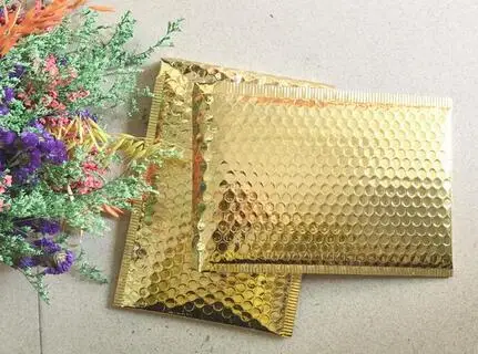 18*23cm Gold Poly Bubble Mailing Mailer Shipping Padded Envelopes Bags Thicken gold Shockproof CourierBubble Envelope Pouch
18*23cm Gold Poly Bubble Mailing Mailer Shipping Padded Envelopes Bags Thicken gold Shockproof CourierBubble Envelope Pouch