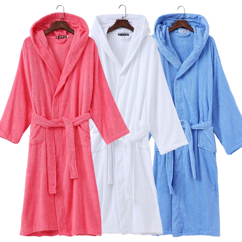 Winter Cotton Bathrobe Hooded Women Thick warm Men Dressing Gown Long Robe Wedding Bridesmaid Robe Homewear white Blue Autumn
Winter Cotton Bathrobe Hooded Women Thick warm Men Dressing Gown Long Robe Wedding Bridesmaid Robe Homewear white Blue Autumn