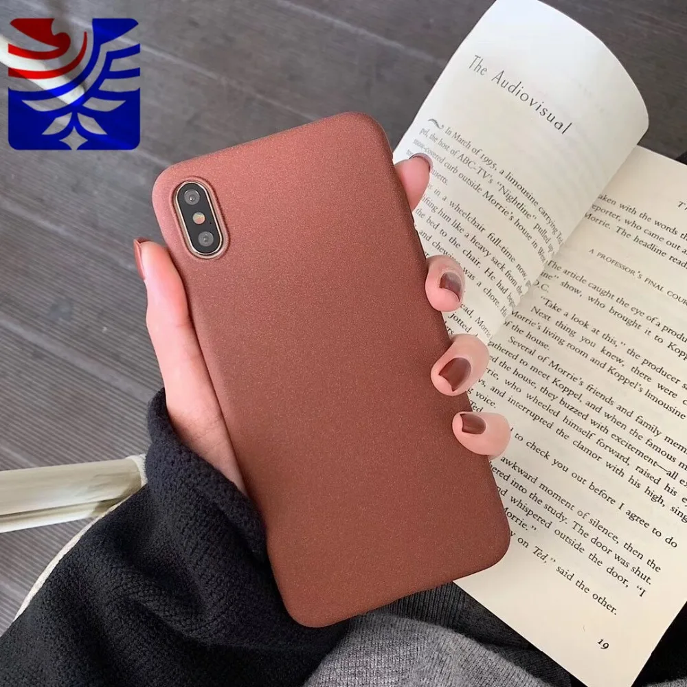 PEIPENG Simple scrub Silica gel soft shell For iPhone 7 7Plus 6 6S 6Plus 8 8Plus X XR XS Max TPU Anti-fall lovely Phone Case09