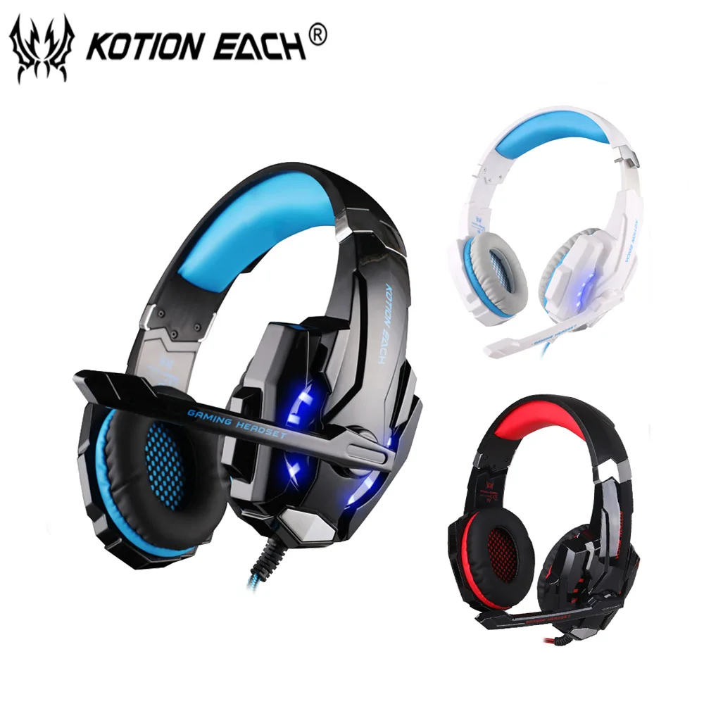 KOTION EACH G9000 3.5mm Gaming Headset Wired earphone Game headphone with Mic LED Light For Laptop Tablet / PS4 / Mobile Phones KOTION EACH G9000 3.5mm Gaming Headset Wired earphone Game headphone with Mic LED Light For Laptop Tablet / PS4 / Mobile Phones<br><br>Aliexpress