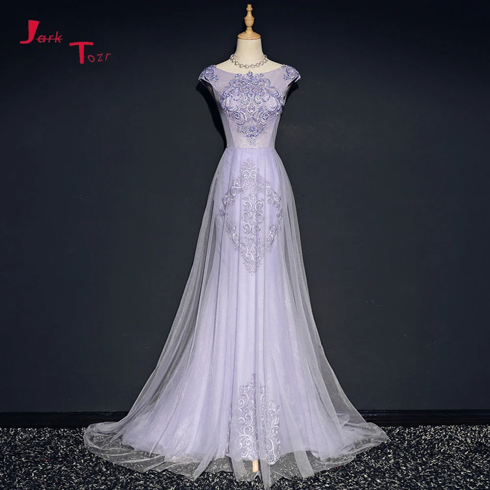 Jark Tozr Custom Made Cap Sleeve Backless Sexy Formal Dresses Abendkleider 2019 Beading Appliques Lace Evening Gowns Vestido
Jark Tozr Custom Made Cap Sleeve Backless Sexy Formal Dresses Abendkleider 2019 Beading Appliques Lace Evening Gowns Vestido