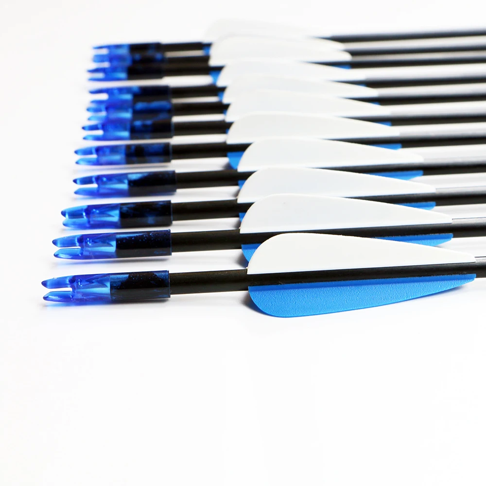 12pcs/lot 6mm 31" Spine1200 with Black Feather Fiberglass Arrow for Recurve Bow Arrow or Long Bow Practice /Hunting
12pcs/lot 6mm 31" Spine1200 with Black Feather Fiberglass Arrow for Recurve Bow Arrow or Long Bow Practice /Hunting