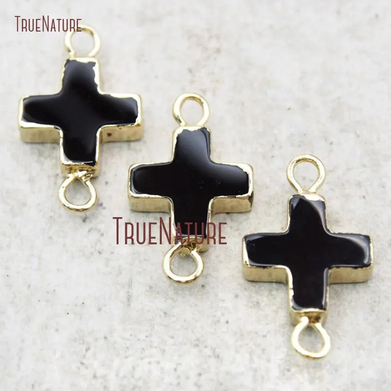 10Pcs Best Seller Pure Gold Color Cross Connector Onyx Double Bail Pendant 25x15mm PC14917
10Pcs Best Seller Pure Gold Color Cross Connector Onyx Double Bail Pendant 25x15mm PC14917