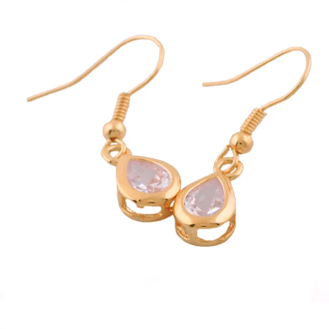 MxGxFam 2017 Drop gold Color Earrings With Rhinestone | Украшения и аксессуары