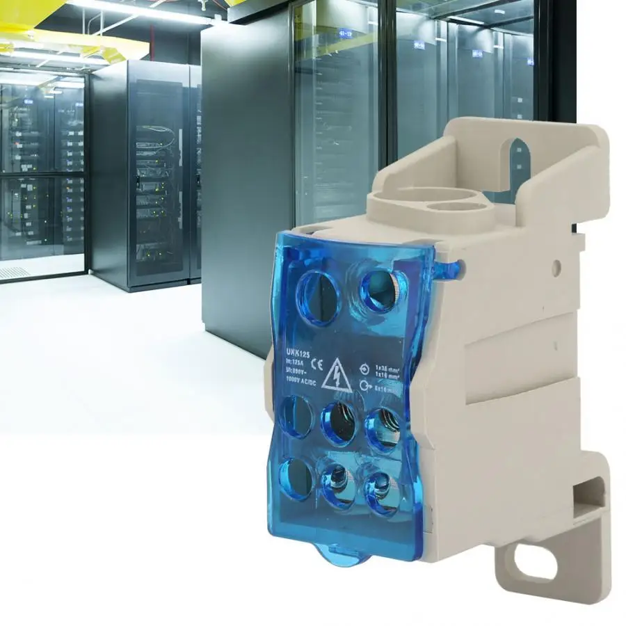 UKK-125A Terminal Block 1 in many Out Din Rail Distribution Box Universal Power Junction Box Electric Wire Connector
UKK-125A Terminal Block 1 in many Out Din Rail Distribution Box Universal Power Junction Box Electric Wire Connector
