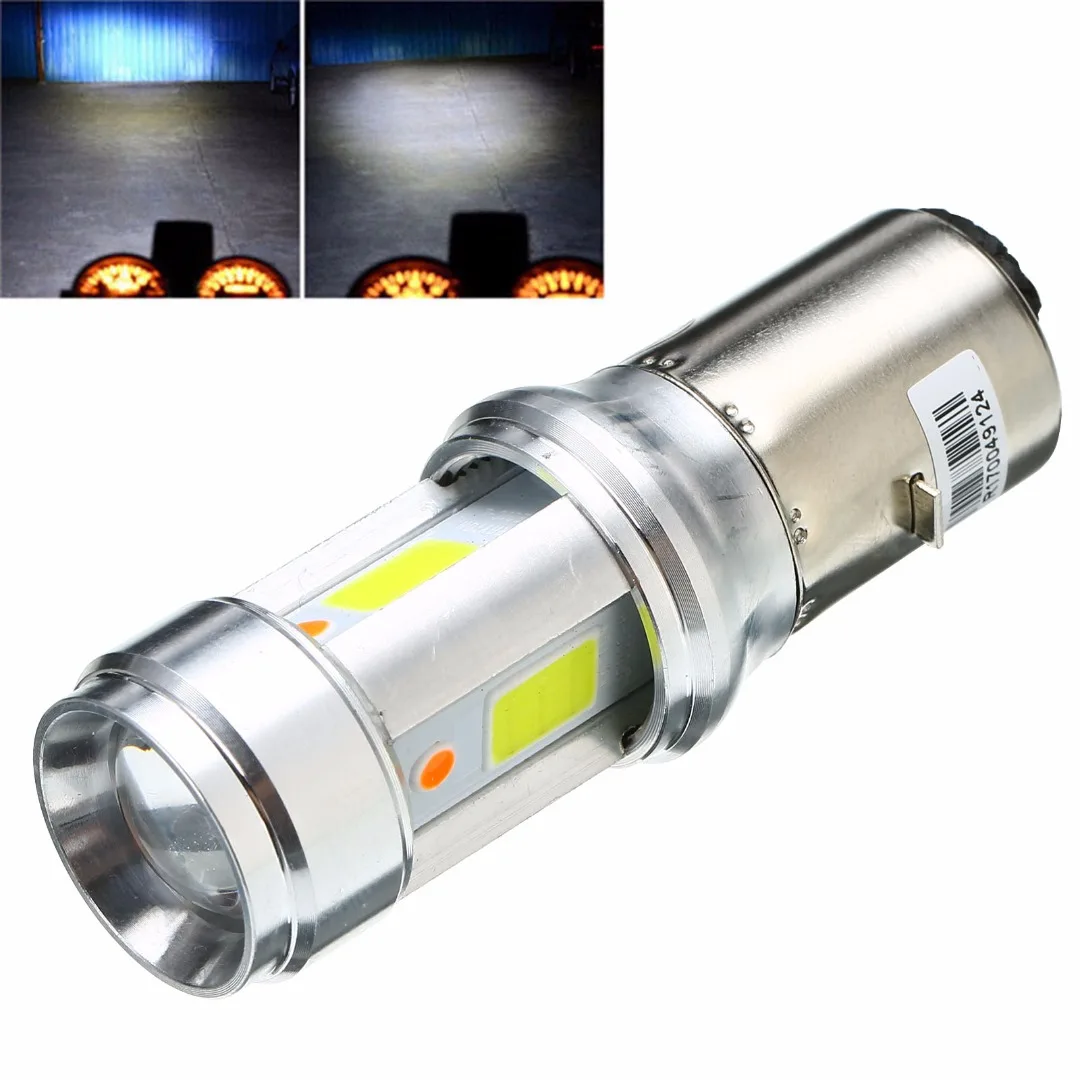 1PC BA20D COB LED Hi/Lo Motorcycle Headlight Scooter Bulb For Scooter ATV Motorbike Fog Lamp 3000LM 18W White+Blue
1PC BA20D COB LED Hi/Lo Motorcycle Headlight Scooter Bulb For Scooter ATV Motorbike Fog Lamp 3000LM 18W White+Blue