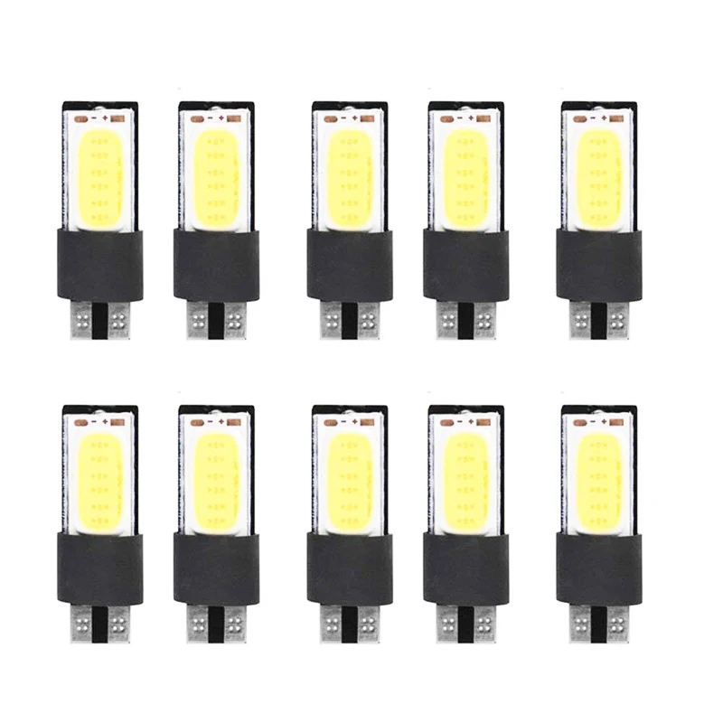 10 pcs T10 LED 194 168 W5W High Quality COB Interior Bulb Light Parking Backup Brake Lamps Cars Auto Led Bulb White
10 pcs T10 LED 194 168 W5W High Quality COB Interior Bulb Light Parking Backup Brake Lamps Cars Auto Led Bulb White