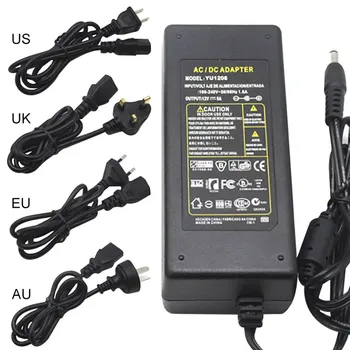 DC 12V 5A Lighting Transformer AC/DC Adapter Power Supply EU/US/AU/UK Plug LED Driver for LED Strip Light
DC 12V 5A Lighting Transformer AC/DC Adapter Power Supply EU/US/AU/UK Plug LED Driver for LED Strip Light