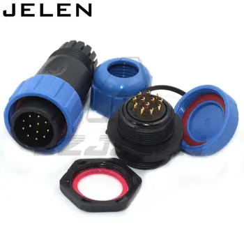 SP21 Female male connector 12 pin waterproof connector IP68 Flip the connector plug and socket 12pin
SP21 Female male connector 12 pin waterproof connector IP68 Flip the connector plug and socket 12pin