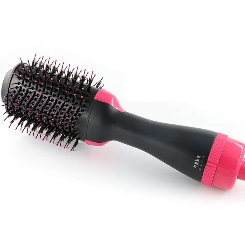 

One Step Hair Dryer and Volumizer, ManKami Salon Hot Air Paddle Styling Brush Negative Ion Generator Hair Straightener Curler