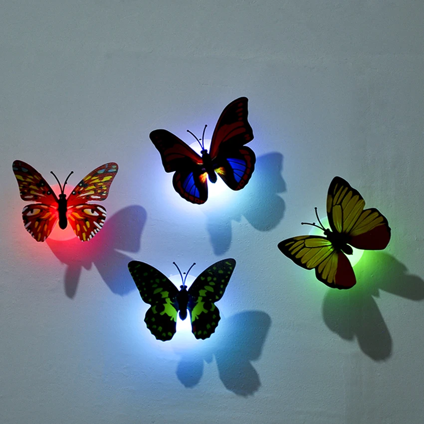 LED Light Night Atmosphere Lamp with Colorful Changing Butterfly Indoor Light with Suction Pad Home Party Desk Wall Decor
LED Light Night Atmosphere Lamp with Colorful Changing Butterfly Indoor Light with Suction Pad Home Party Desk Wall Decor