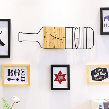 Wine Bottle Creative Wall Clock Fashion Personality Digital Clocks Mechanism Nordic Design Large Decorative Wall Clocks WZH203 
Wine Bottle Creative Wall Clock Fashion Personality Digital Clocks Mechanism Nordic Design Large Decorative Wall Clocks WZH203