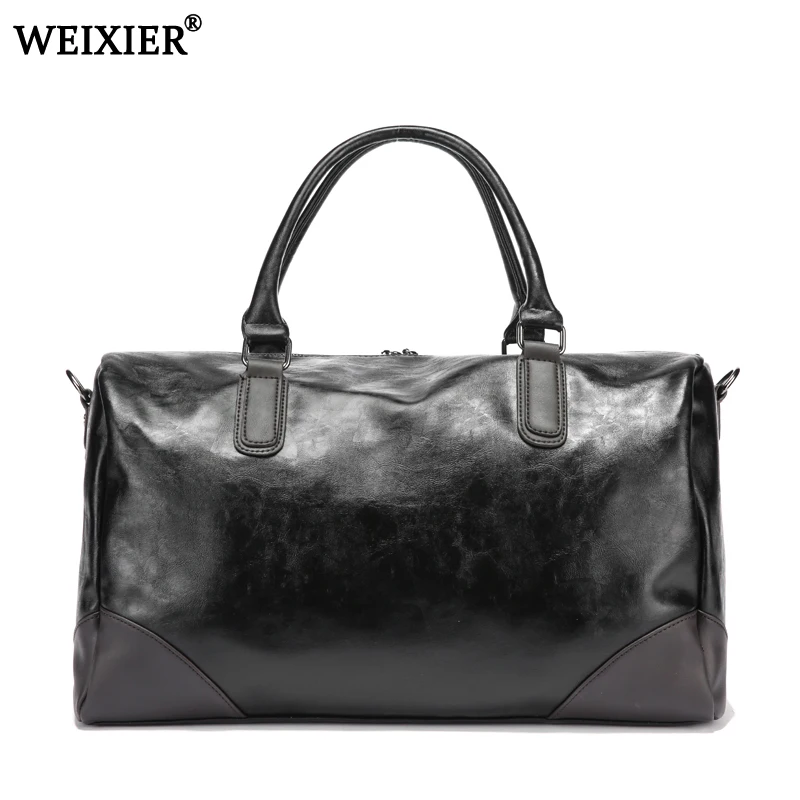black Mens PU leather large travel bag Large Capacity Duffle Bag Vintage Hand Luggage Shoulder Bag 2019 New Fashion Wholesale
black Mens PU leather large travel bag Large Capacity Duffle Bag Vintage Hand Luggage Shoulder Bag 2019 New Fashion Wholesale