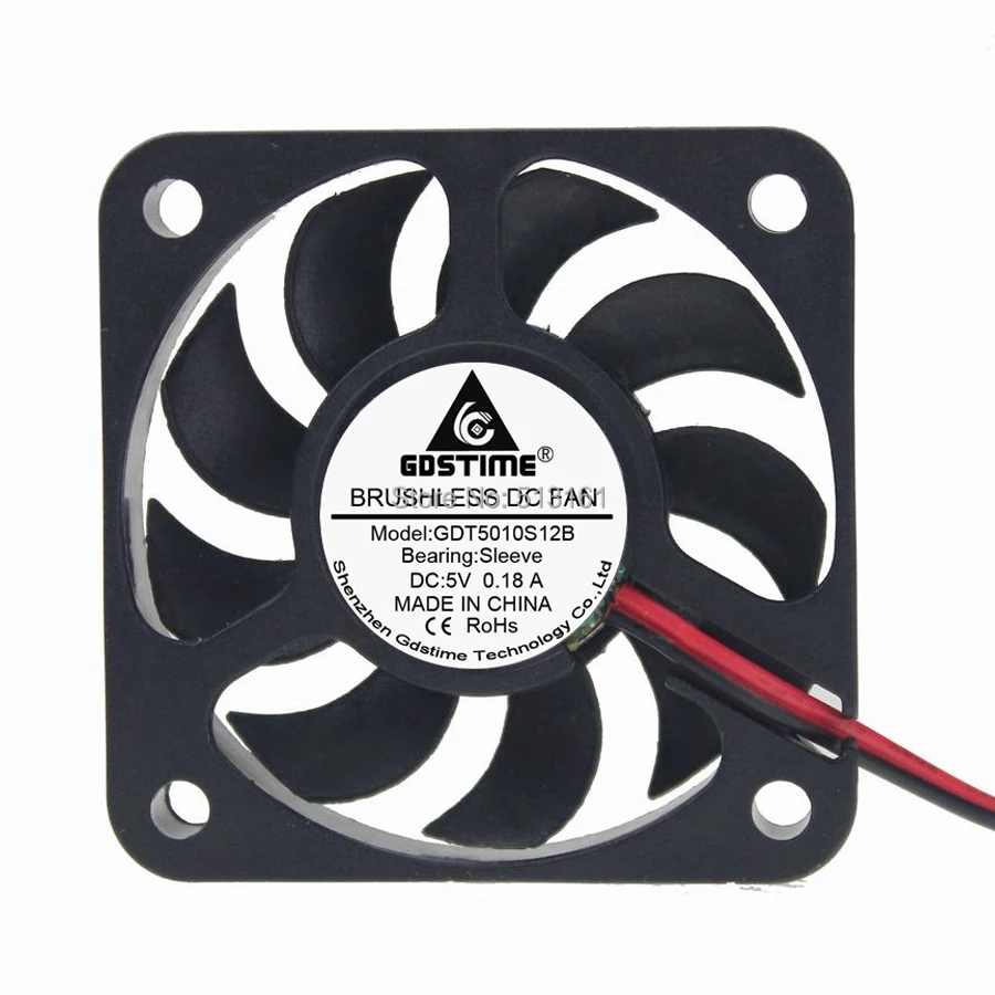 50 шт./лот Gdstime мм x 50x12 5010 DC 5 В 2-контактный Бесщеточный вентилятор охлаждения |