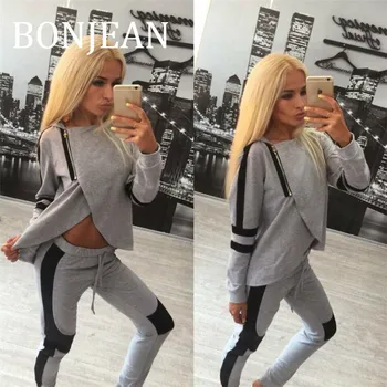 BONJEAN Hooded Split Top and Pants Set for Women 2019 Autumn Two Pieces Clothing Set Long Sleeve Gray Outfits 2 Piece Set BJ1425
BONJEAN Hooded Split Top and Pants Set for Women 2019 Autumn Two Pieces Clothing Set Long Sleeve Gray Outfits 2 Piece Set BJ1425