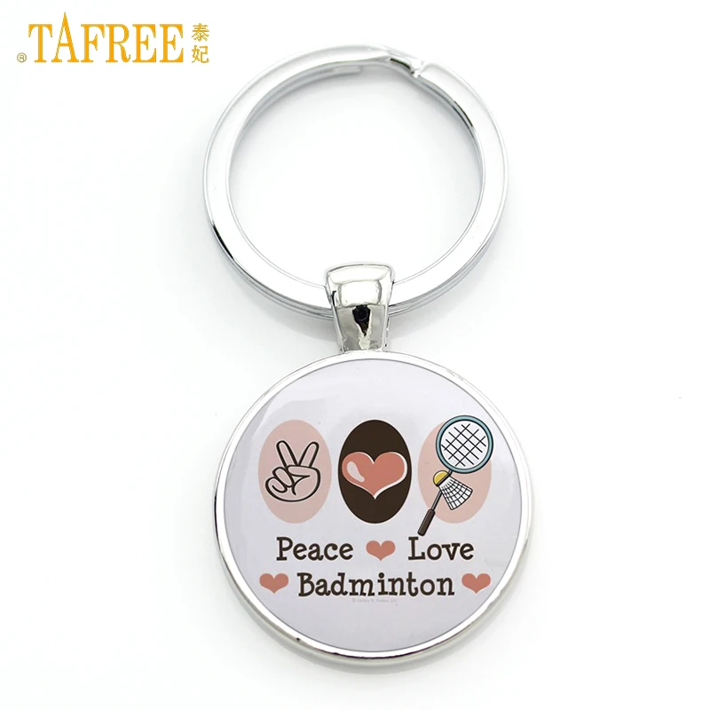TAFREE Brand novelty trendy Peace Love Badminton keychain vintage sports lovers key chain ring jewelry club gifts for men SP359
TAFREE Brand novelty trendy Peace Love Badminton keychain vintage sports lovers key chain ring jewelry club gifts for men SP359