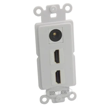 Inner wall plate 2 ports HDMI, 1 port Toslink audio fiber with keystone style and support DIY
Inner wall plate 2 ports HDMI, 1 port Toslink audio fiber with keystone style and support DIY