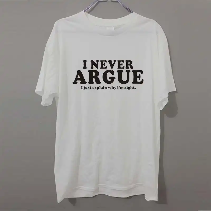 argue t-shirt funny adult printed mens t shirt great gift for