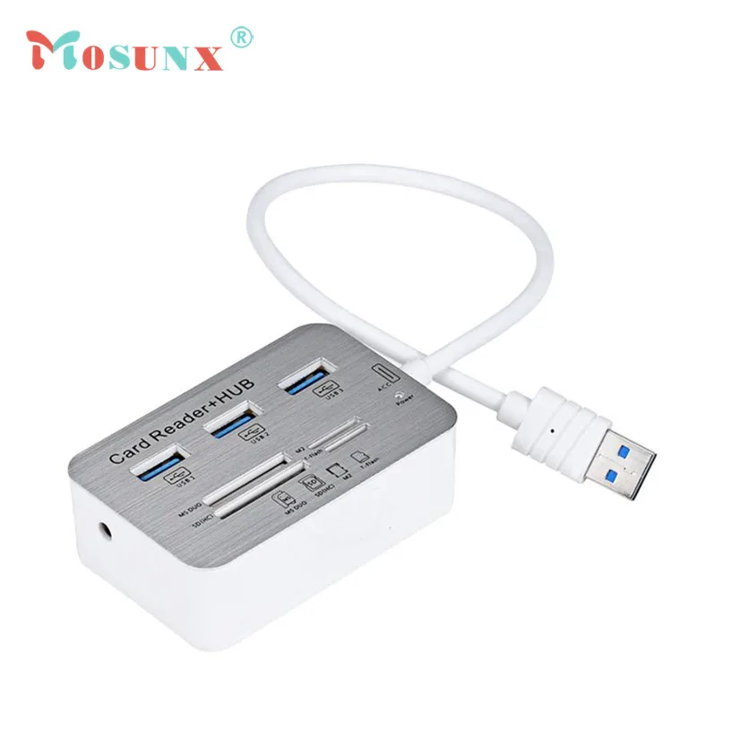 Factory Price 3 Port Aluminum USB 3.0 Hub With MS SD M2 TF Multi-In-1 Card Reader DROP SHIPPING
Factory Price 3 Port Aluminum USB 3.0 Hub With MS SD M2 TF Multi-In-1 Card Reader DROP SHIPPING