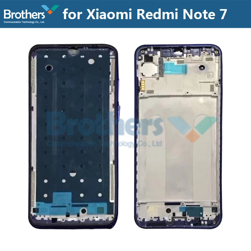 Front Frame For Xiaomi Redmi Note 7 Screen Bezel Holder for Xiaomi Redmi Note 7 LCD Plate Housing Phone Replacement Black Blue (4)