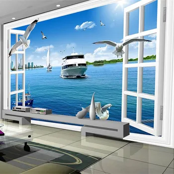 Modern Custom Wallpaper Nature 3 d Large Living Room Bedroom Wall Mural Beautiful Seaside Scenery Blue Wallpaper Wide Eyesight
Modern Custom Wallpaper Nature 3 d Large Living Room Bedroom Wall Mural Beautiful Seaside Scenery Blue Wallpaper Wide Eyesight