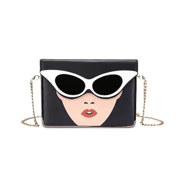 Fashion Unique Sunglasses Women Pattern Pu Lether Women Casual Clutch Bag Crossbody Shoulder Bag Female Purse Bolsa Evening Bag 
Fashion Unique Sunglasses Women Pattern Pu Lether Women Casual Clutch Bag Crossbody Shoulder Bag Female Purse Bolsa Evening Bag