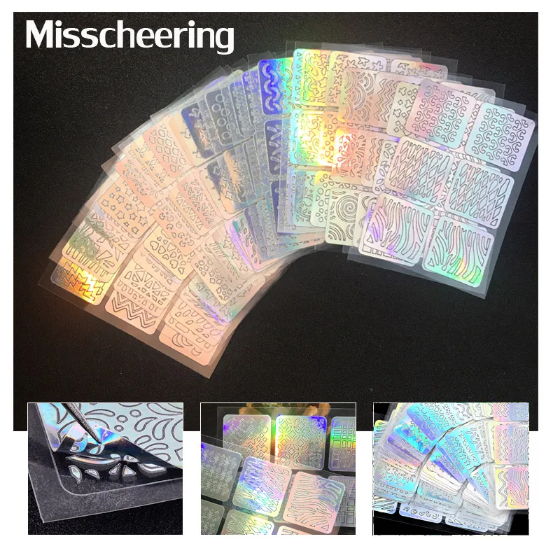 1Set Laser Silver Nail Art Hollow Stamping Stencils Stickers Vinyls 3d Transfer Guide Painting Nail Tips Decorations Tools
1Set Laser Silver Nail Art Hollow Stamping Stencils Stickers Vinyls 3d Transfer Guide Painting Nail Tips Decorations Tools