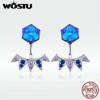 WOSTU Dazzling Crystal Stud Earrings 925 Sterling Silver Blue Zircon Earrings For Women Wedding Korean Fashion Jewelry DXE544
WOSTU Dazzling Crystal Stud Earrings 925 Sterling Silver Blue Zircon Earrings For Women Wedding Korean Fashion Jewelry DXE544