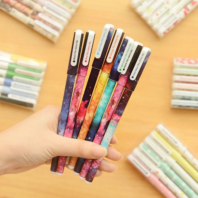 6 pcs/set Starry Color pen Galaxy star dots Garden flower Fine roller ball gel pens Stationery Office school supplies EB244
6 pcs/set Starry Color pen Galaxy star dots Garden flower Fine roller ball gel pens Stationery Office school supplies EB244