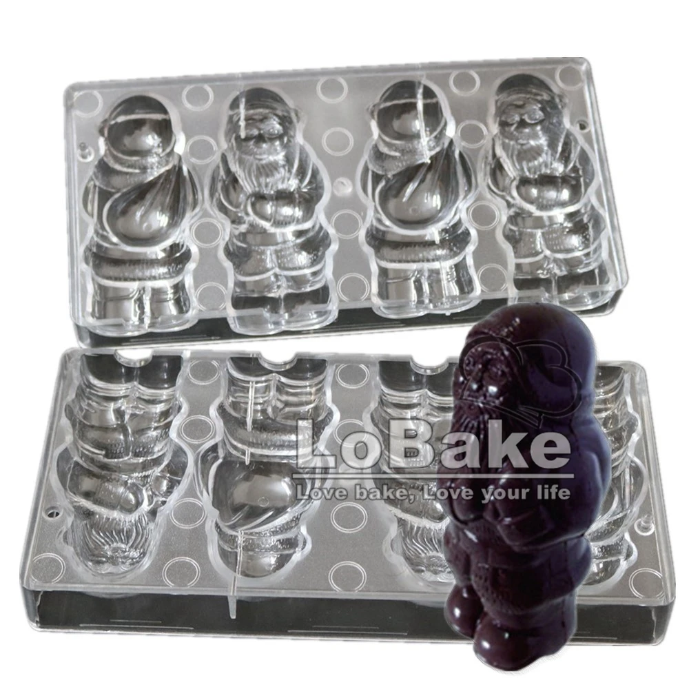 (2pcs/set) Top grade big size Christmas 3D santa claus shape unbreakable polycarbonate chocolate mold for DIY baking supplies
(2pcs/set) Top grade big size Christmas 3D santa claus shape unbreakable polycarbonate chocolate mold for DIY baking supplies