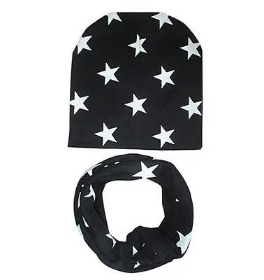 

Fashion Newborn Baby Kids Girls Boys Winter Star Crochet Knit Hat Beanie Scarf New Hot Fashion