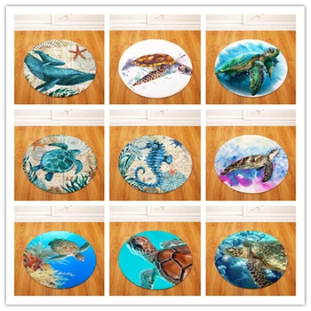 Round Carpets for Living Room Marine life Printed Parlor Bedroom Chair Rugs Toilet Bath Decorate Non-slip Door Mat
Round Carpets for Living Room Marine life Printed Parlor Bedroom Chair Rugs Toilet Bath Decorate Non-slip Door Mat