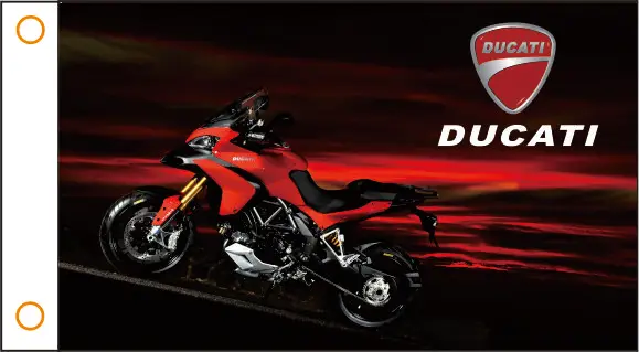 Индивидуальный флаг для мотоцикла DUCATI 3x5 футов полиэстер 09 | Дом и сад