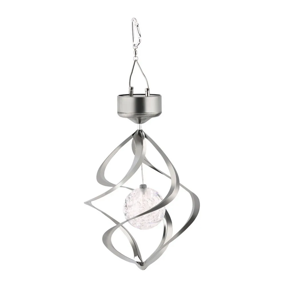 Color Changing Solar Powered LED Wind Chimes Wind Spinner Outdoor Hanging Spiral Garden Light Courtyard Decoration
Color Changing Solar Powered LED Wind Chimes Wind Spinner Outdoor Hanging Spiral Garden Light Courtyard Decoration
