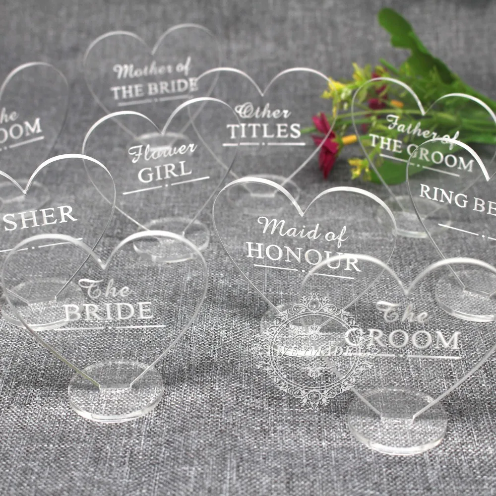 Custom Engraved Wedding Clear Place Setting Name Plaques Table Decorations Personalized Party Heart Place Card Centerpiece Decor
Custom Engraved Wedding Clear Place Setting Name Plaques Table Decorations Personalized Party Heart Place Card Centerpiece Decor