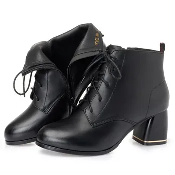 2019 New Lace-up Spring Autumn Boots Women Shoes Elegant Fashion Warm Winter Boots Genuine Leather Shoes Women Boots Snow Boots 
2019 New Lace-up Spring Autumn Boots Women Shoes Elegant Fashion Warm Winter Boots Genuine Leather Shoes Women Boots Snow Boots