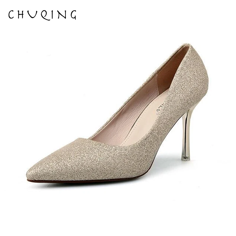 CHUQING 2019 Spring and Autumn New Fashion OL10CM Fine with Stiletto Pointed High-heeled Shoes
CHUQING 2019 Spring and Autumn New Fashion OL10CM Fine with Stiletto Pointed High-heeled Shoes